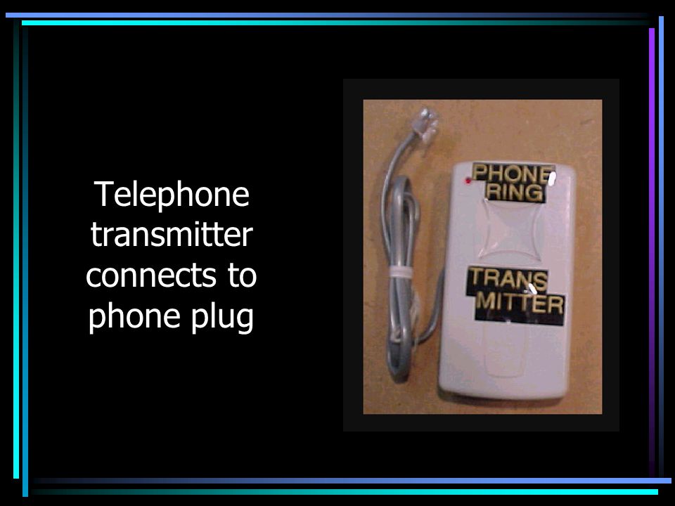 Telephone transmitter connects to phone plug