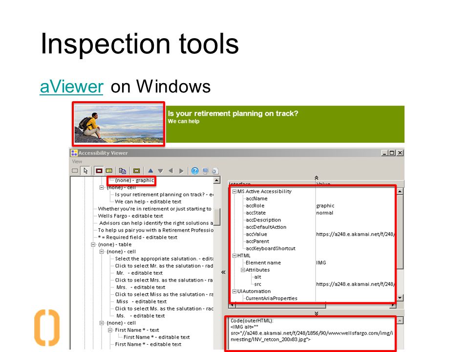 Inspection tools aVieweraViewer on Windows