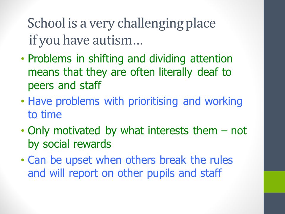 Problems With Attention Not Autism >> Enhancing Provision For Children On The Autism Spectrum Dr Glenys Problems With Attention Not Autism >> Enhancing Provision For Children On The Autism Spectrum Dr Glenys