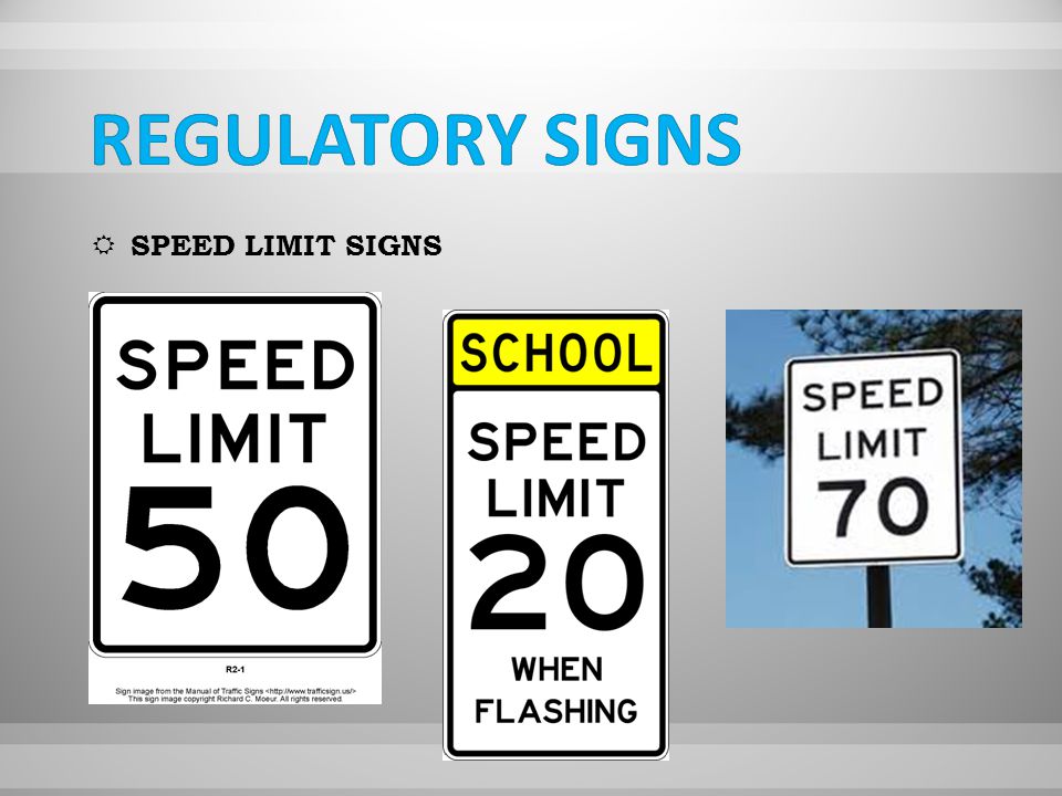  SPEED LIMIT SIGNS