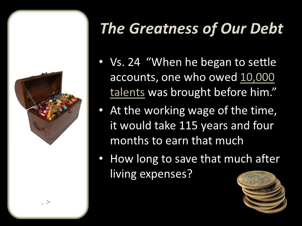 The Greatness of Our Debt Vs.