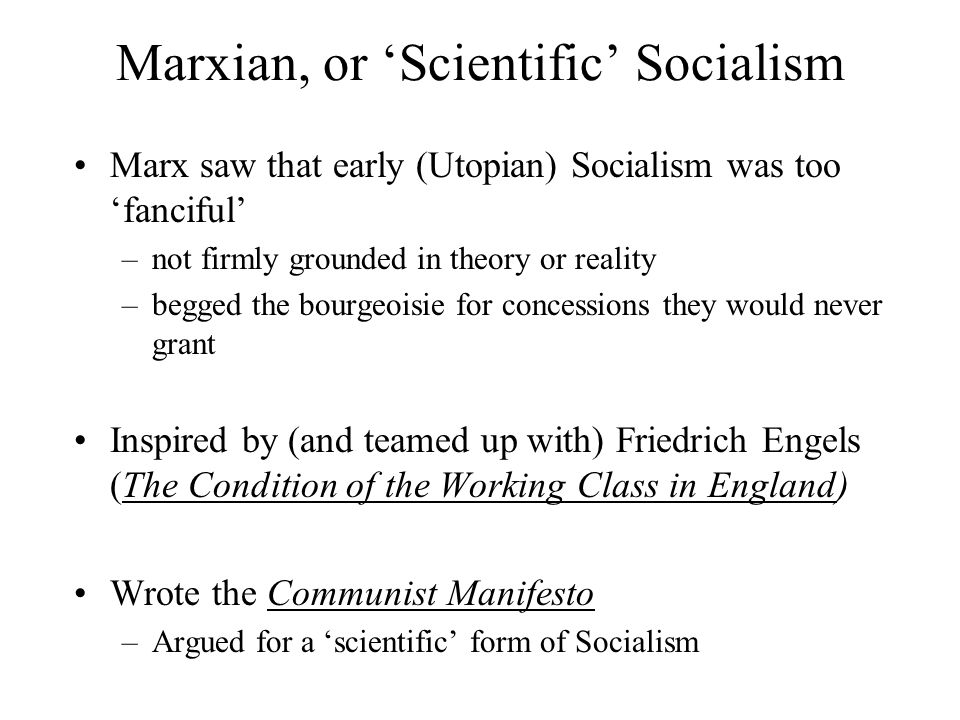difference between utopian socialism and scientific socialism
