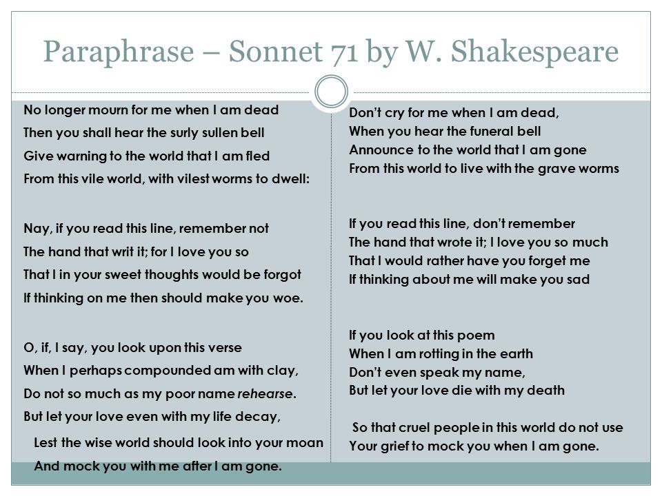shakespeare sonnet 30 summary