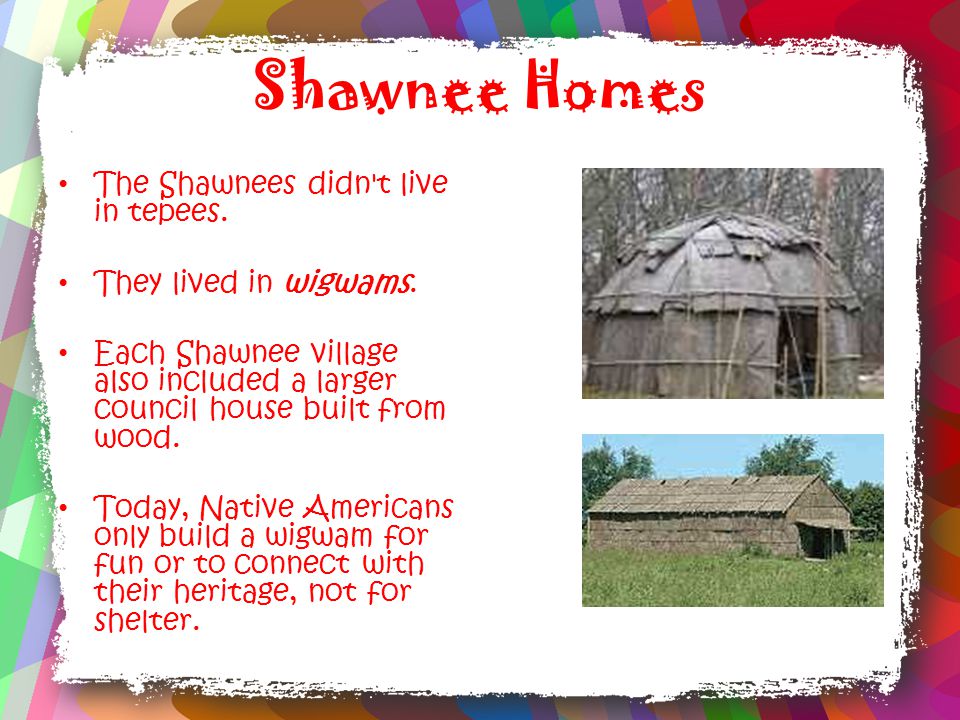 Shawnee Indians Houses