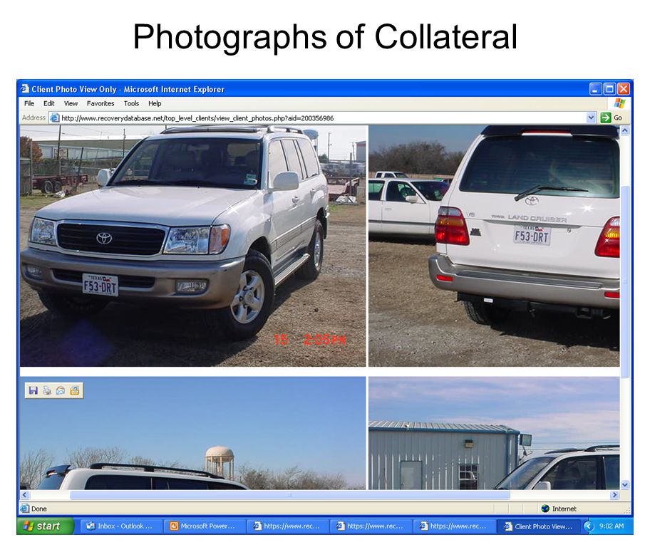 Photographs of Collateral