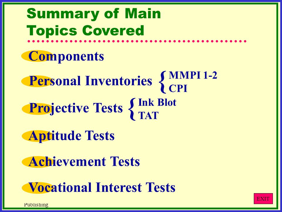 west educational publishing measuring personality and personal