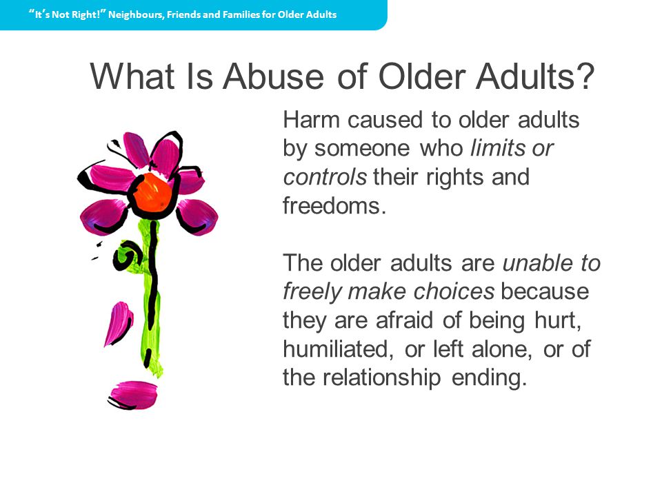 What Is Abuse of Older Adults.