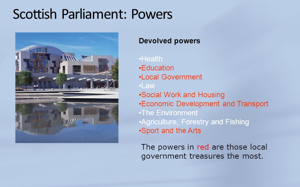 devolved scottish parliament