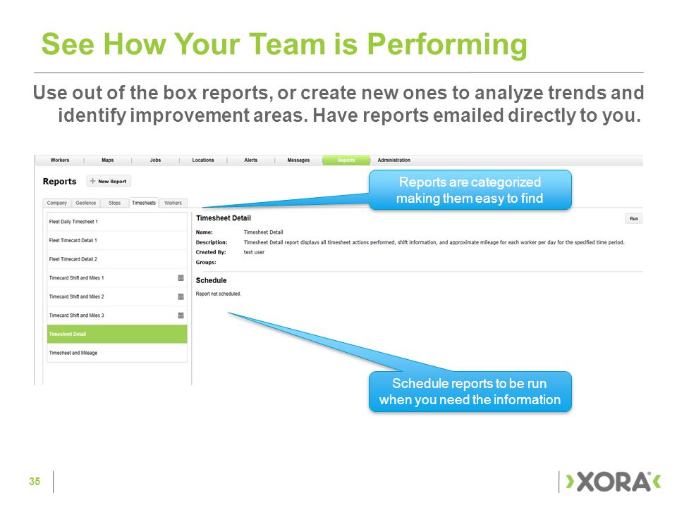 See How Your Team is Performing 35 Use out of the box reports, or create new ones to analyze trends and identify improvement areas.