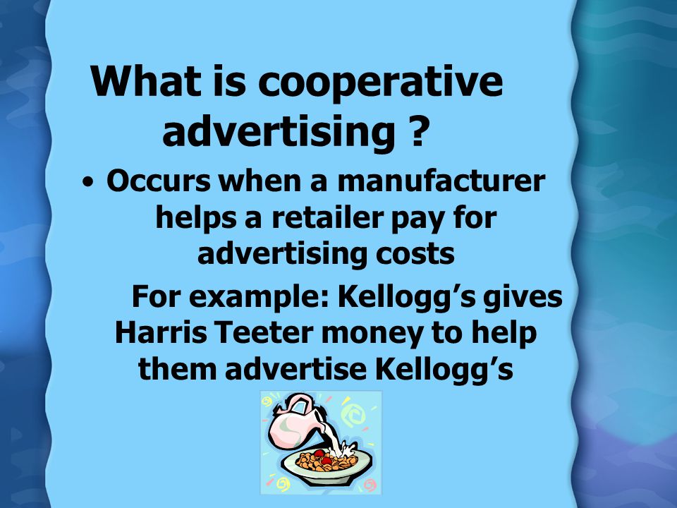 What is cooperative advertising .
