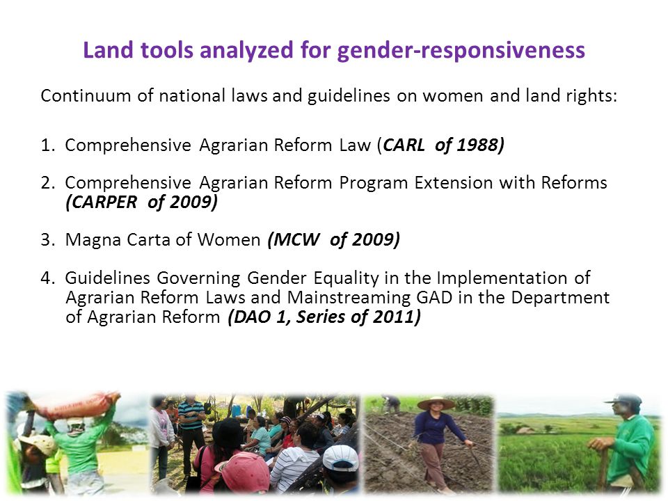 comprehensive land reform law
