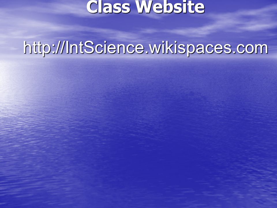 Class Website