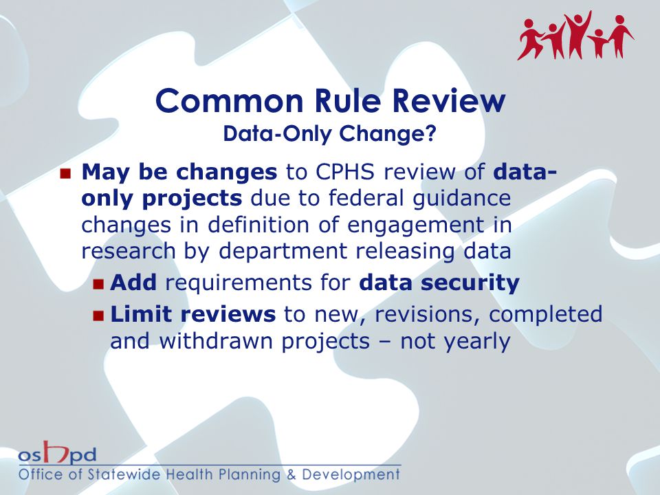 Common Rule Review Data-Only Change.