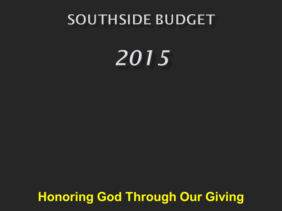 Honoring God Through Our Giving