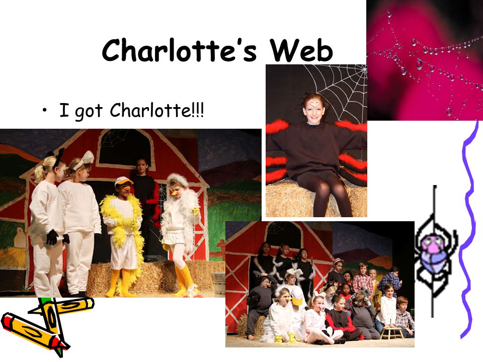 Charlotte’s Web I got Charlotte!!!