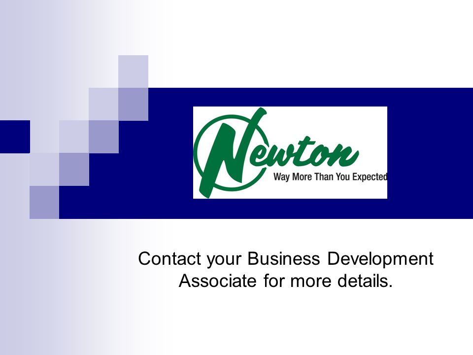 Contact your Business Development Associate for more details.