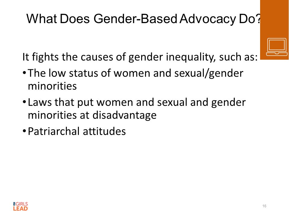 What Does Gender-Based Advocacy Do.