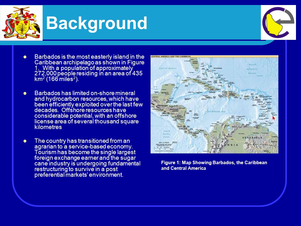 Background Barbados is the most easterly island in the Caribbean archipelago as shown in Figure 1.