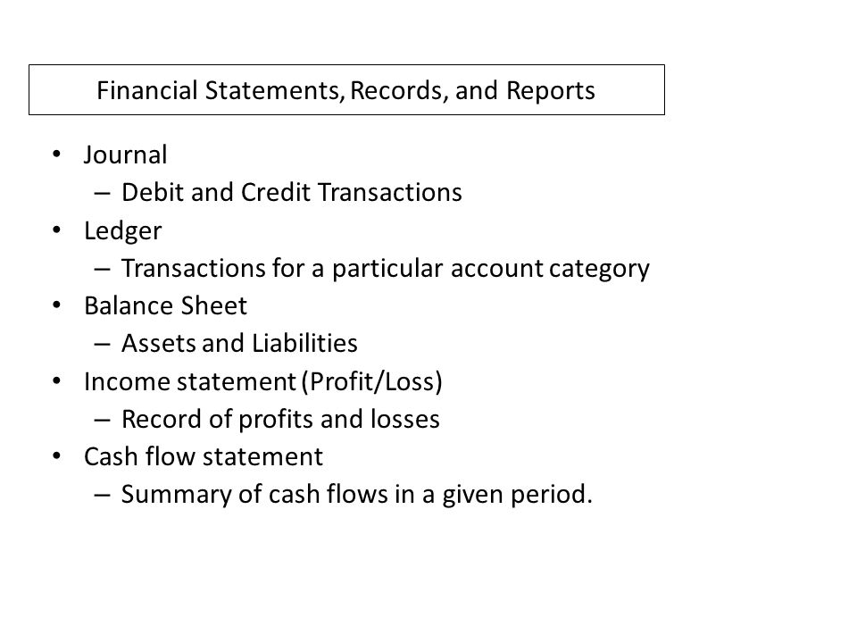profit and loss statement and balance sheet major profit and losses