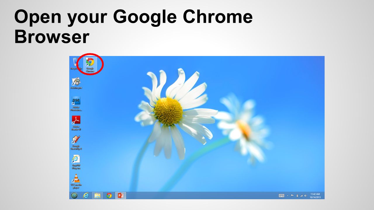 Open your Google Chrome Browser