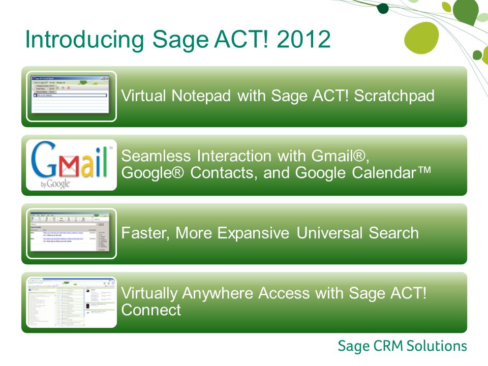 Introducing Sage ACT Virtual Notepad with Sage ACT.
