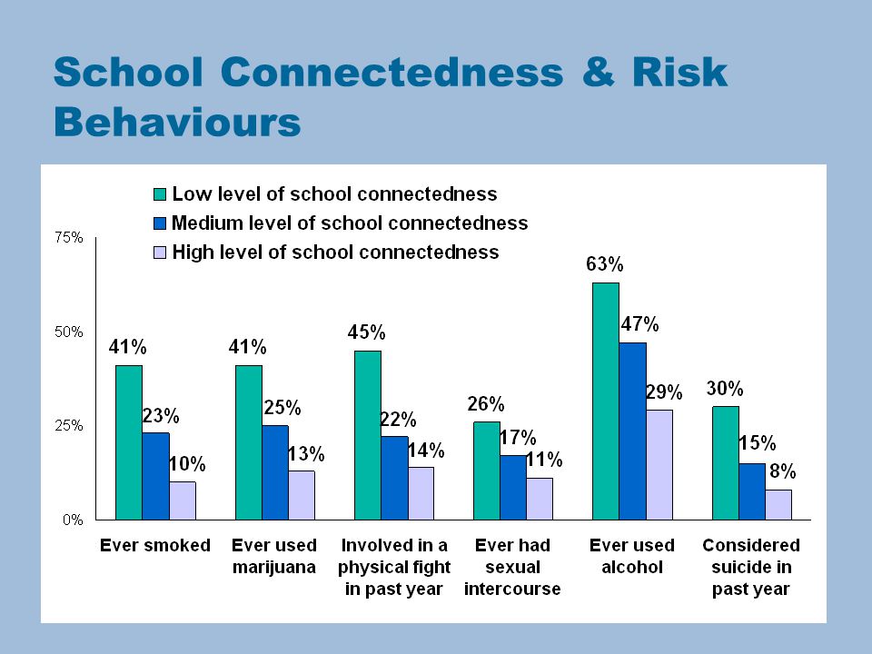 School Connectedness & Risk Behaviours