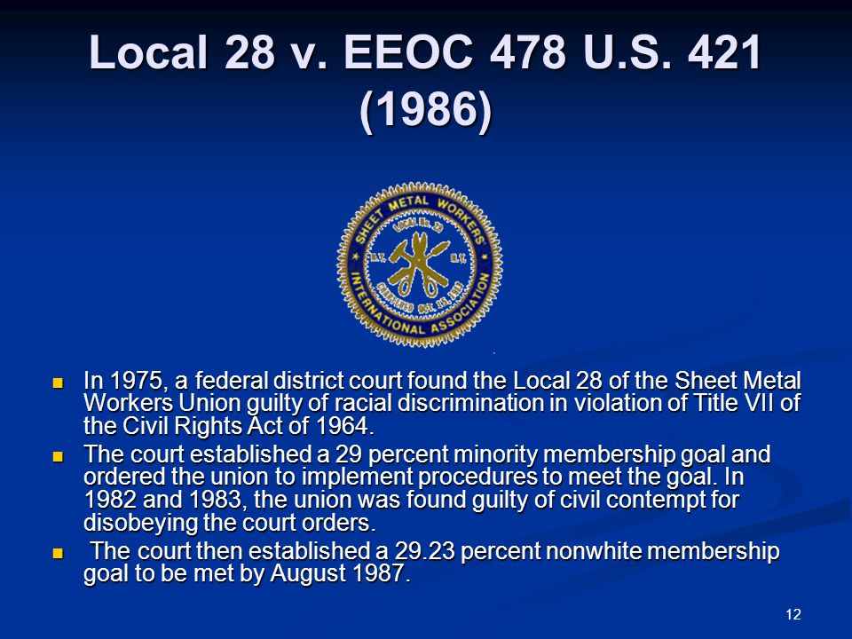 12 Local 28 v. EEOC 478 U.S.