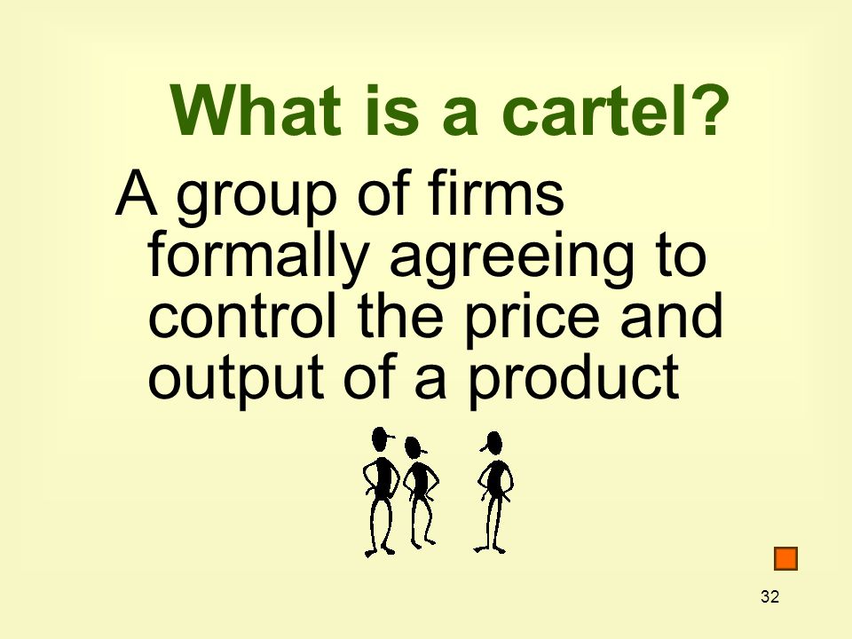 32 What is a cartel.