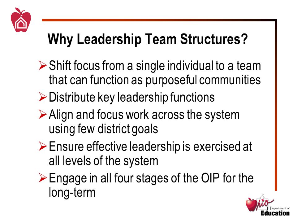 11 Why Leadership Team Structures.