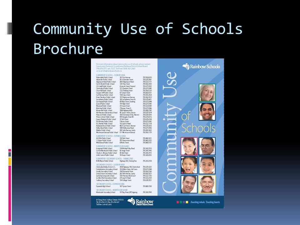 Community Use of Schools Brochure
