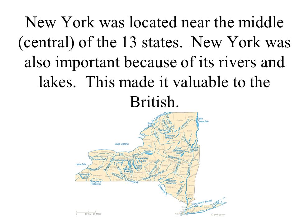 How did New York’s geography influence the American Revolution