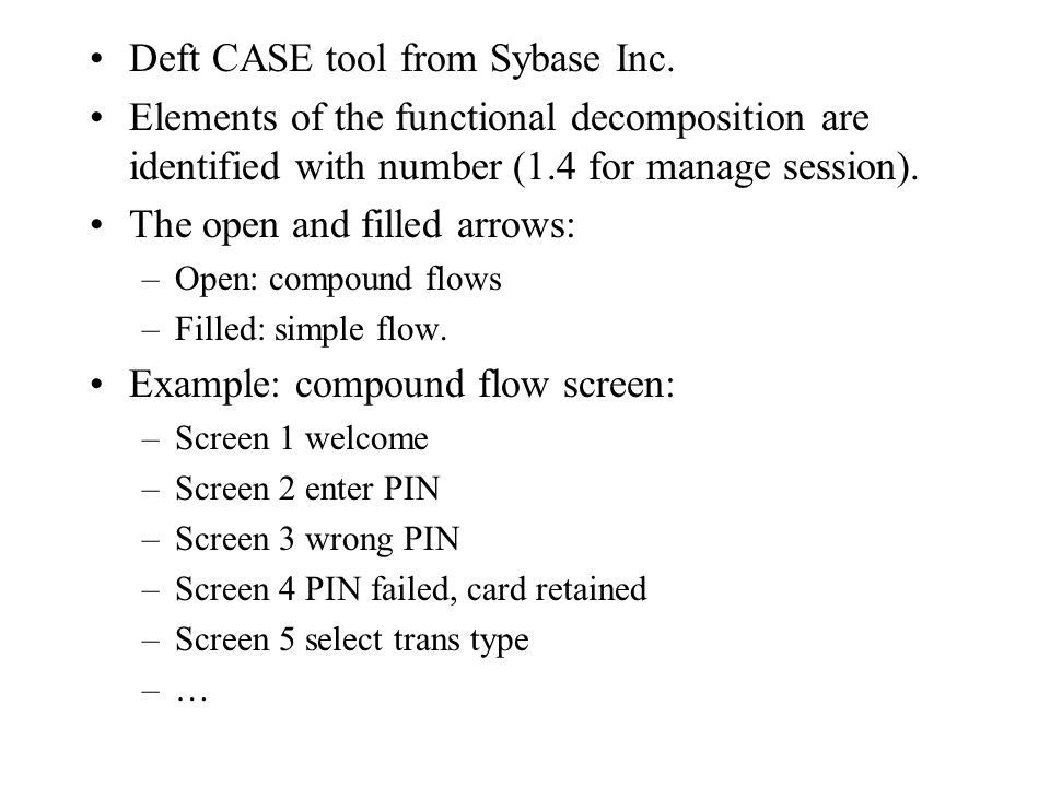 Deft CASE tool from Sybase Inc.