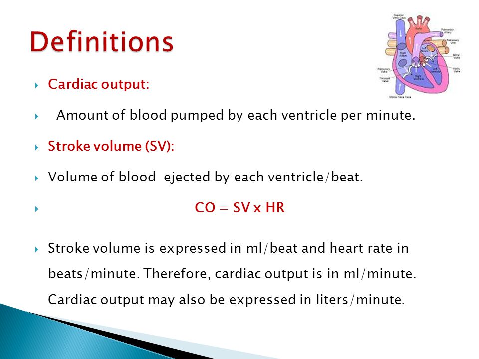 by the end of this lecture the students are expected to define cardiac output stroke volume end diastolic and end systolic volumes define physiological ppt download