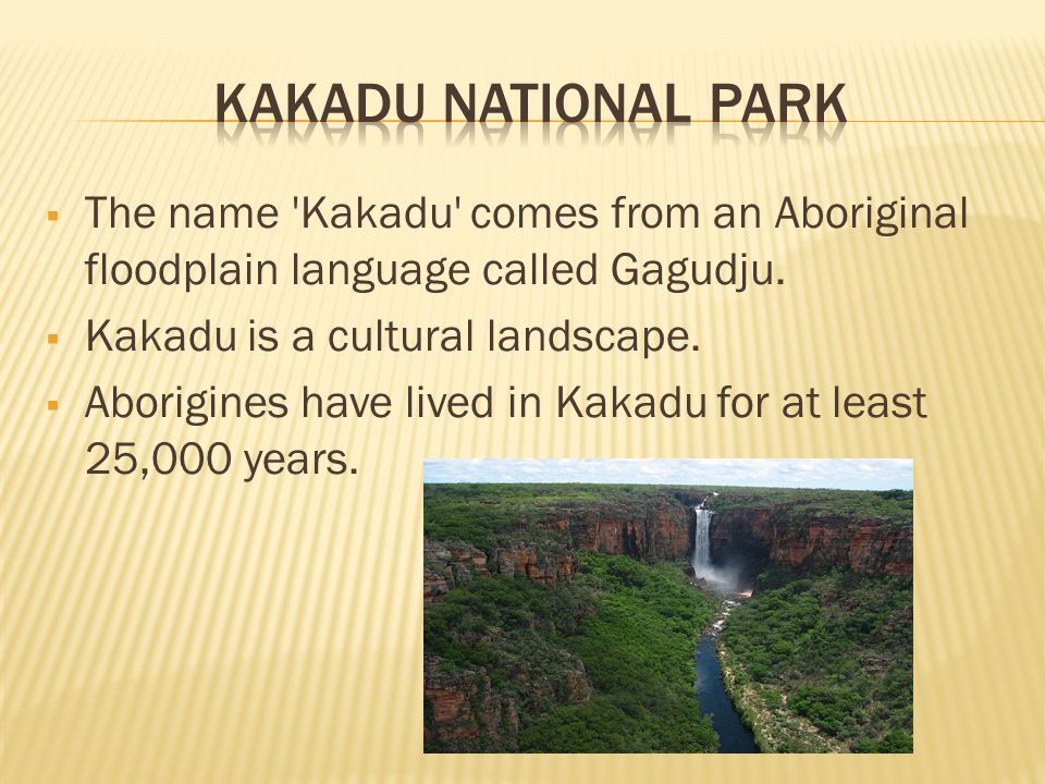  The name Kakadu comes from an Aboriginal floodplain language called Gagudju.