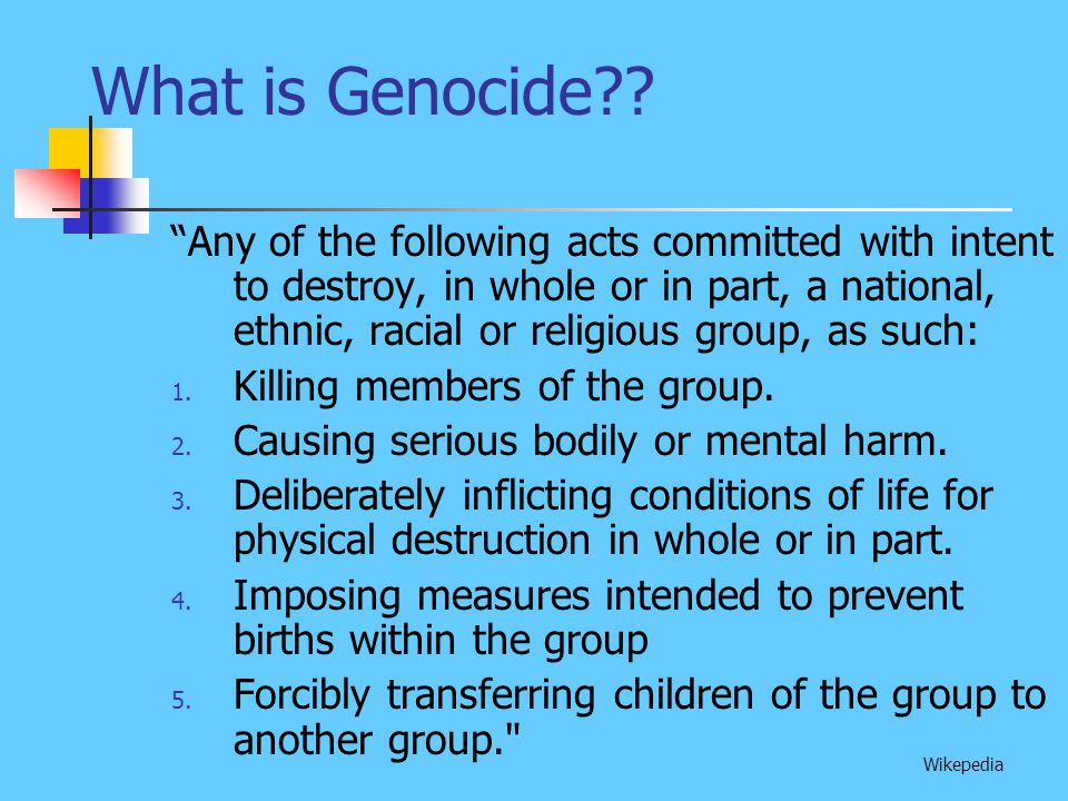 What is Genocide .