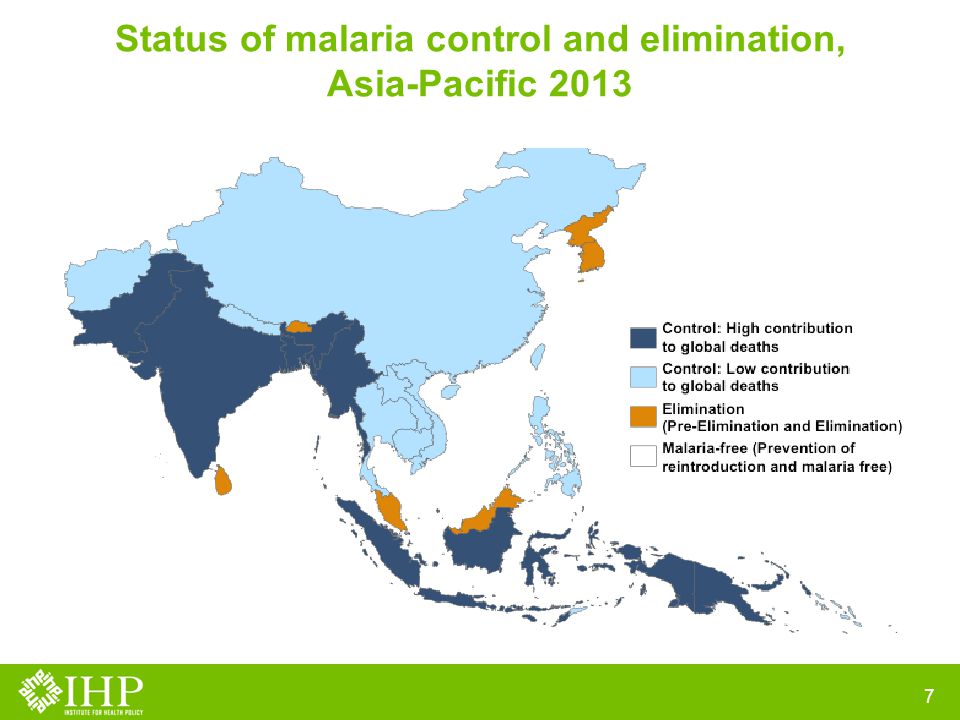 Status of malaria control and elimination, Asia-Pacific