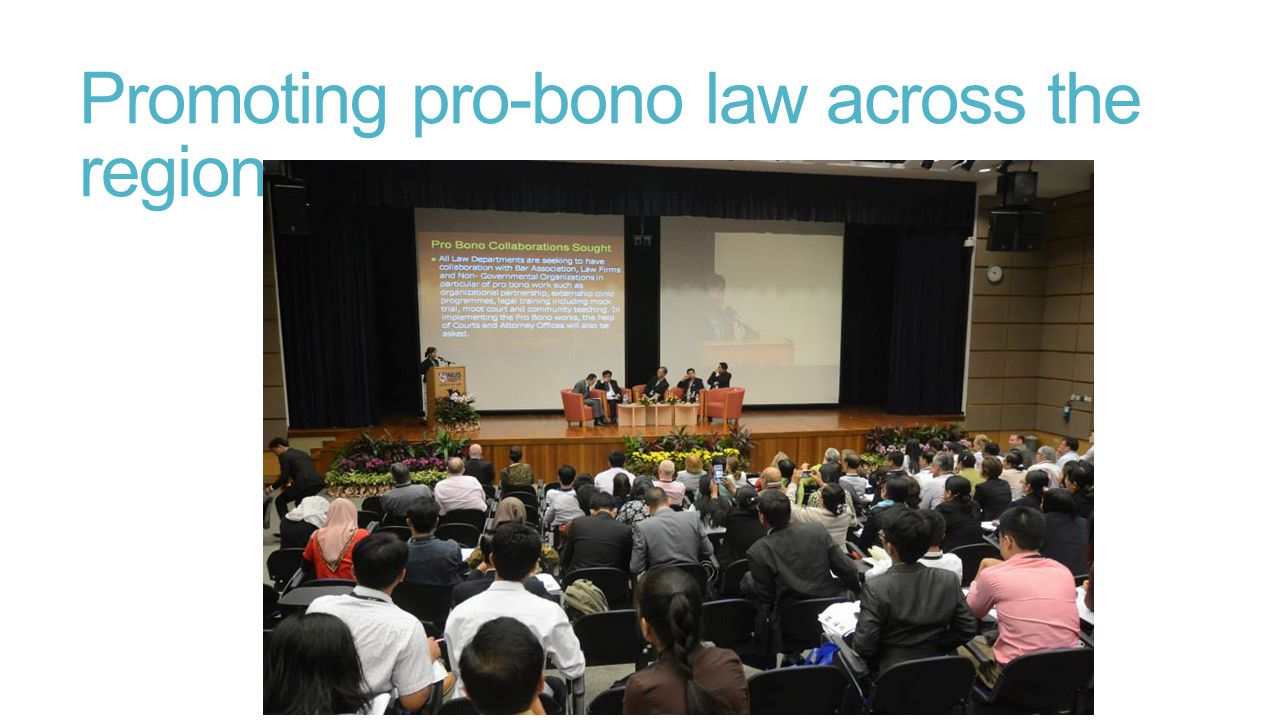 Promoting pro-bono law across the region