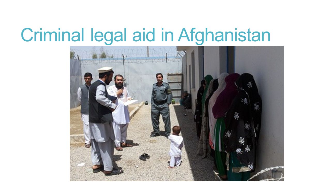 Criminal legal aid in Afghanistan