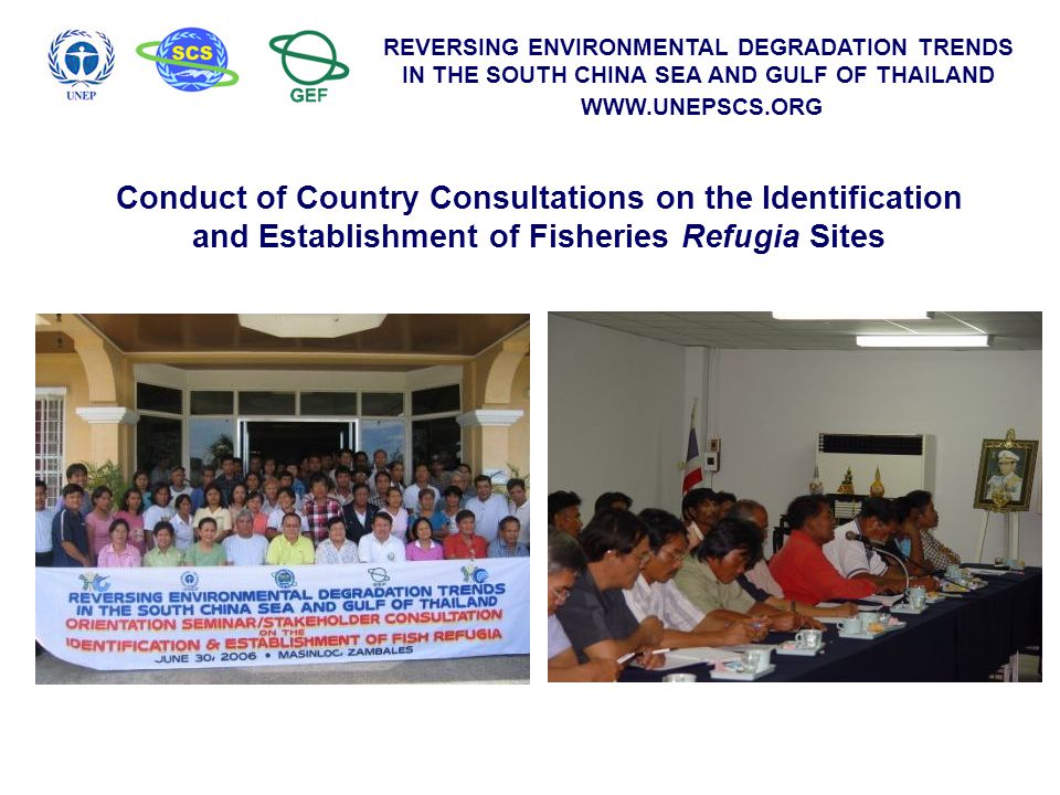 Conduct of Country Consultations on the Identification and Establishment of Fisheries Refugia Sites