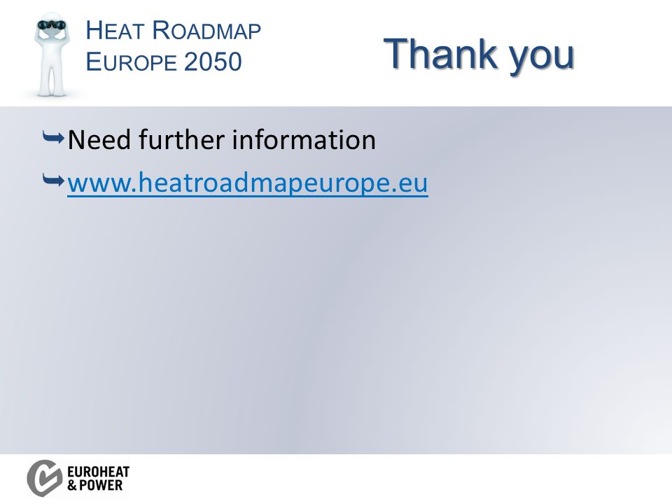 H EAT R OADMAP E UROPE 2050 Thank you  Need further information 