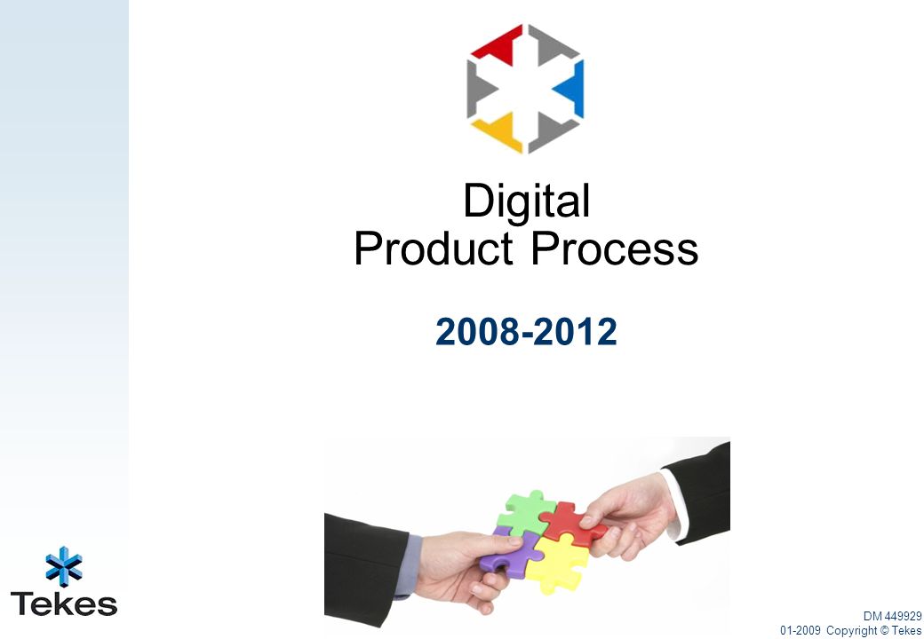 DM Copyright © Tekes Digital Product Process