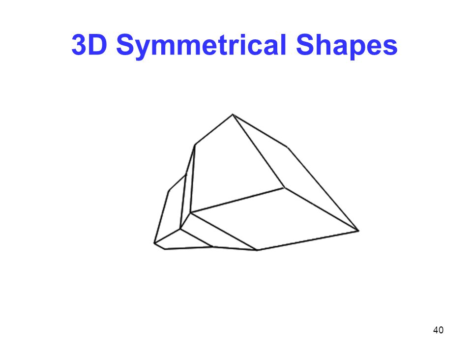 40 3D Symmetrical Shapes
