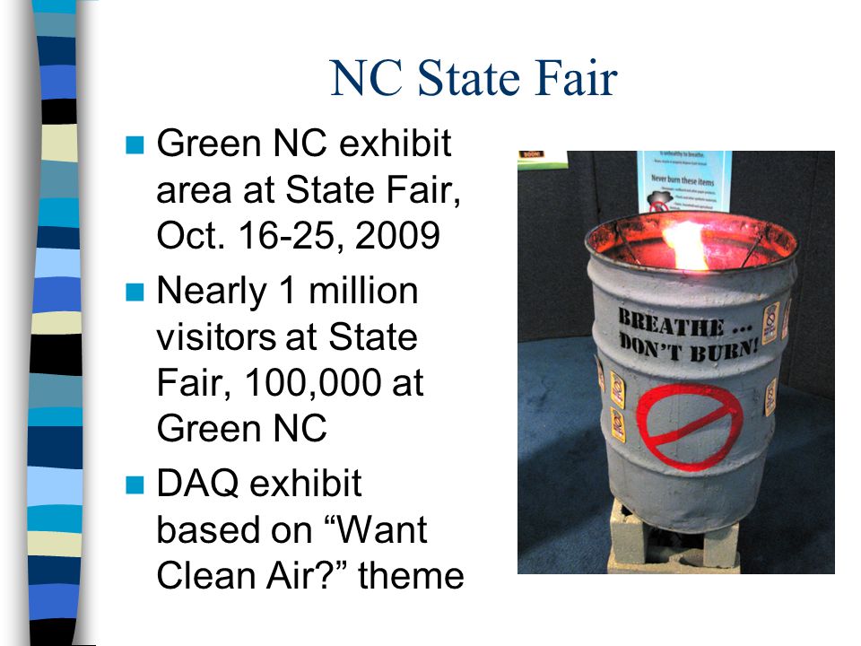 NC State Fair Green NC exhibit area at State Fair, Oct.
