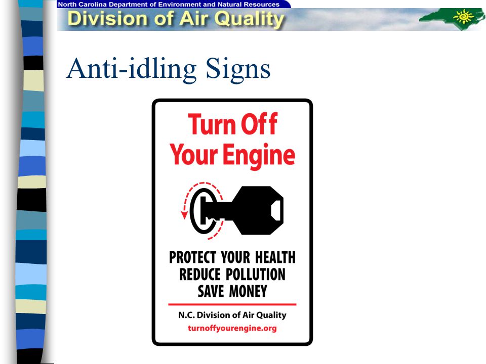Anti-idling Signs
