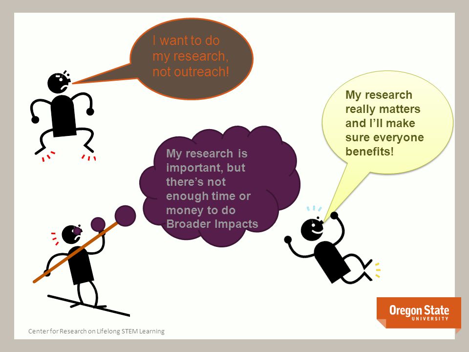 I want to do my research, not outreach.