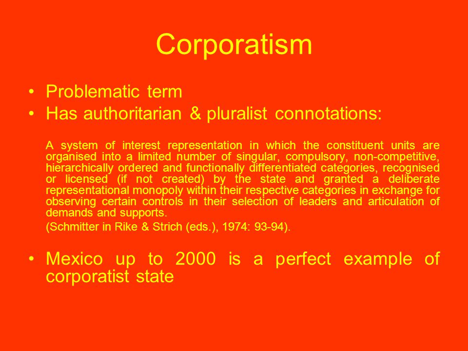 Corporatism