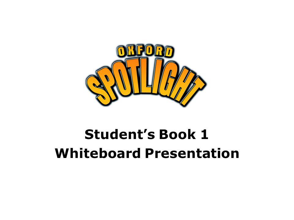 Student’s Book 1 Whiteboard Presentation