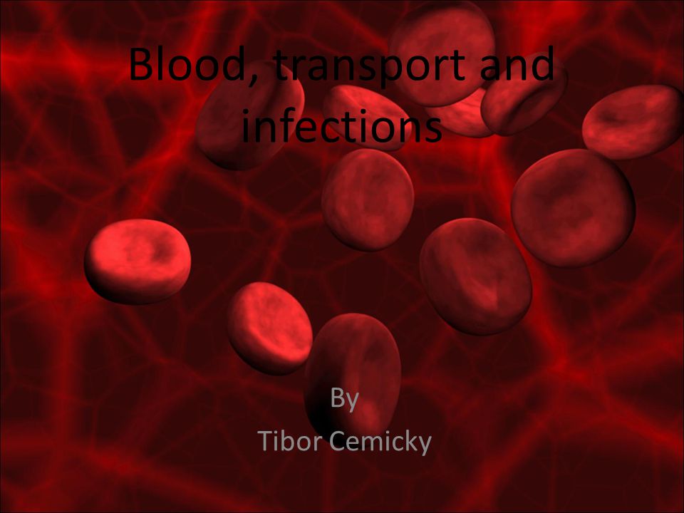 Blood, transport and infections By Tibor Cemicky