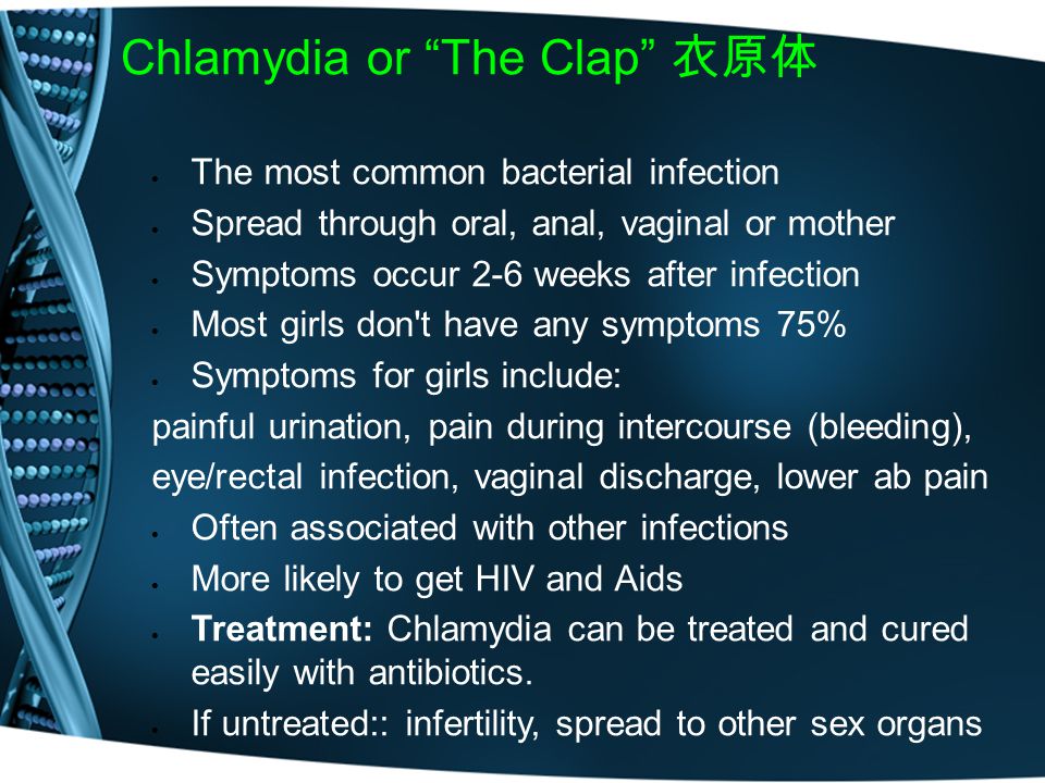 Chlamydia clap deals