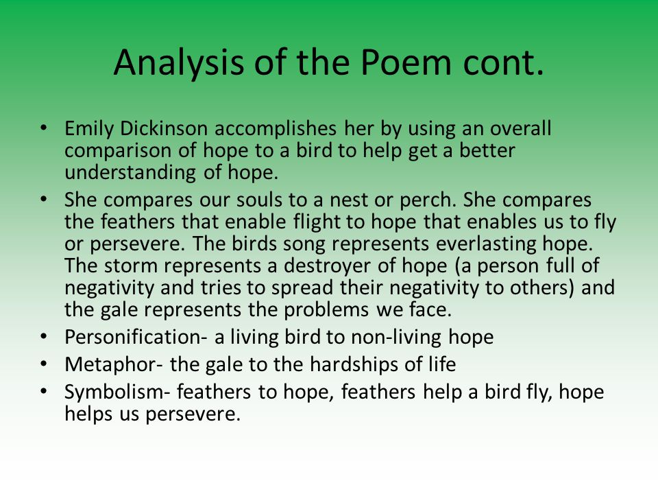 poetry of emily dickinson analysis